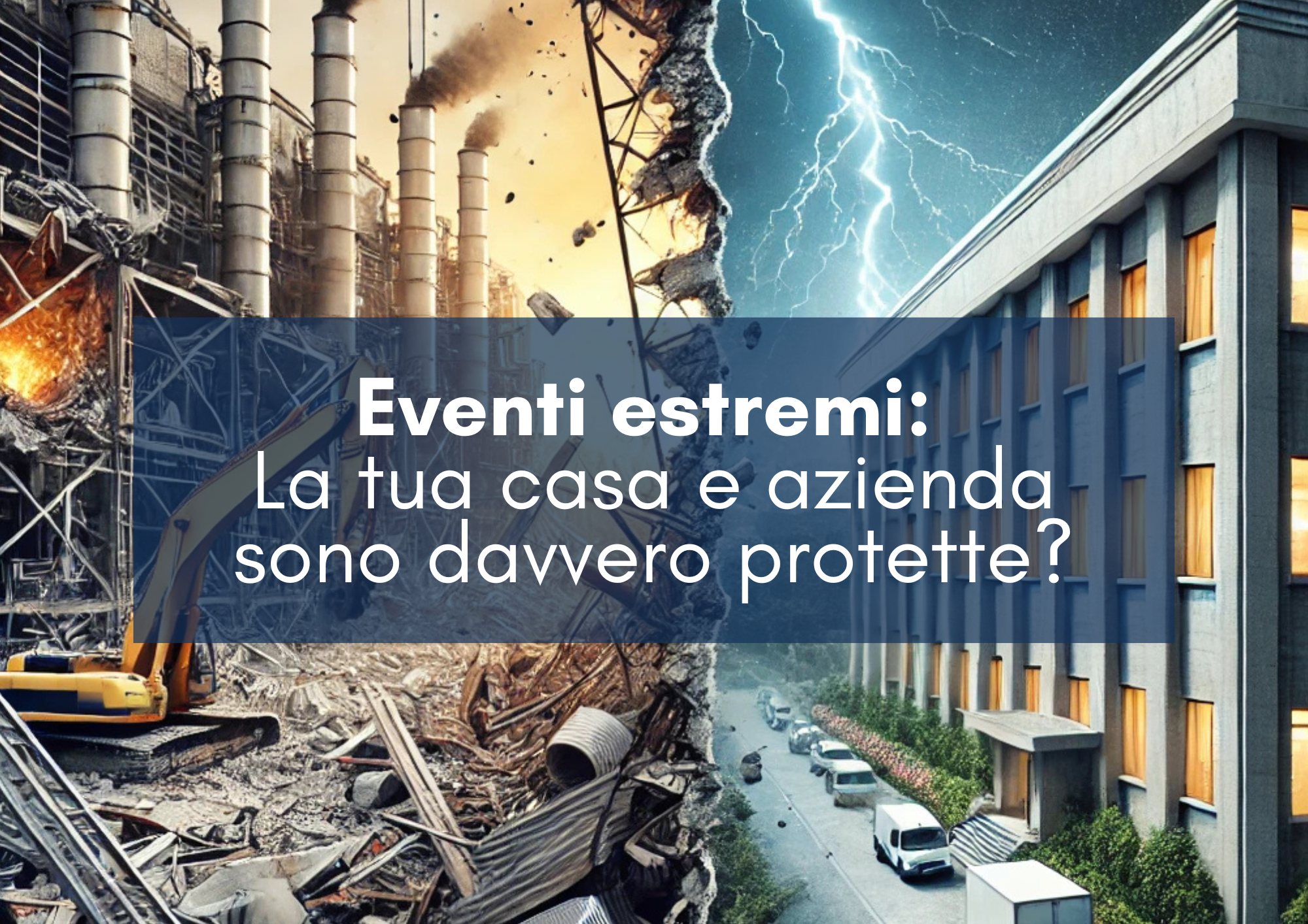 Al momento stai visualizzando Eventi estremi: La tua casa e azienda sono davvero protette?